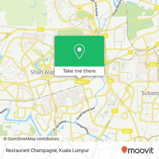 Restaurant Champagne map