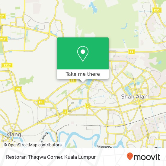 Peta Restoran Thaqwa Corner