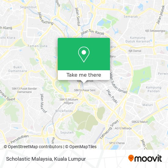 Scholastic Malaysia map