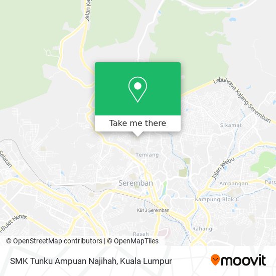 SMK Tunku Ampuan Najihah map