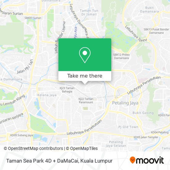 Taman Sea Park 4D + DaMaCai map