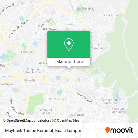 Peta Maybank Taman Keramat