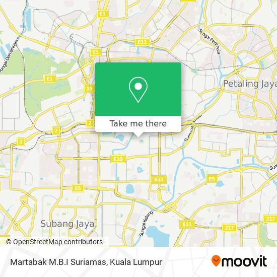 Martabak M.B.I Suriamas map