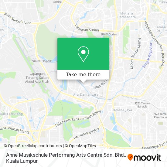 Anne Musikschule Performing Arts Centre Sdn. Bhd. map