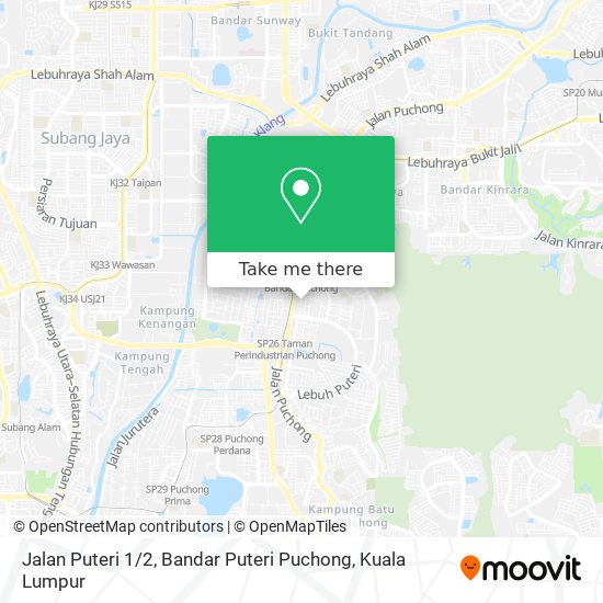 Jalan Puteri 1 / 2, Bandar Puteri Puchong map