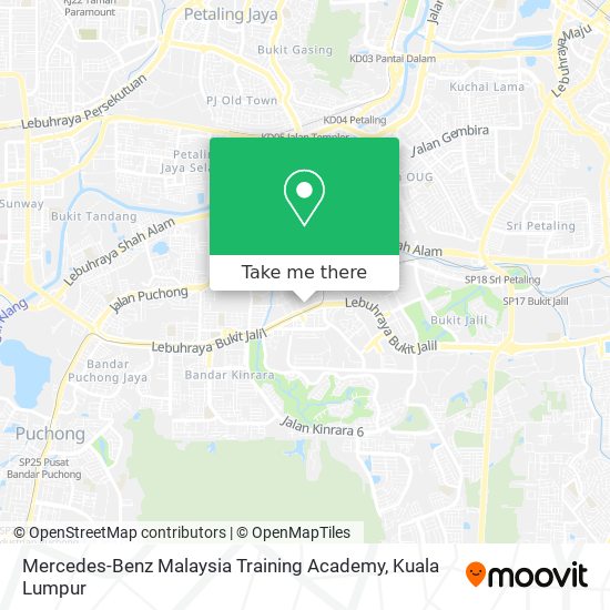 Mercedes-Benz Malaysia Training Academy map