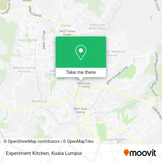 Experiment Kitchen map