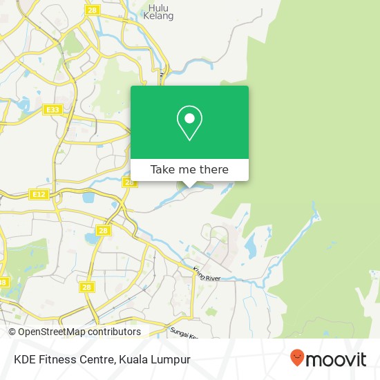 Peta KDE Fitness Centre