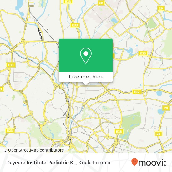 Daycare Institute Pediatric KL map