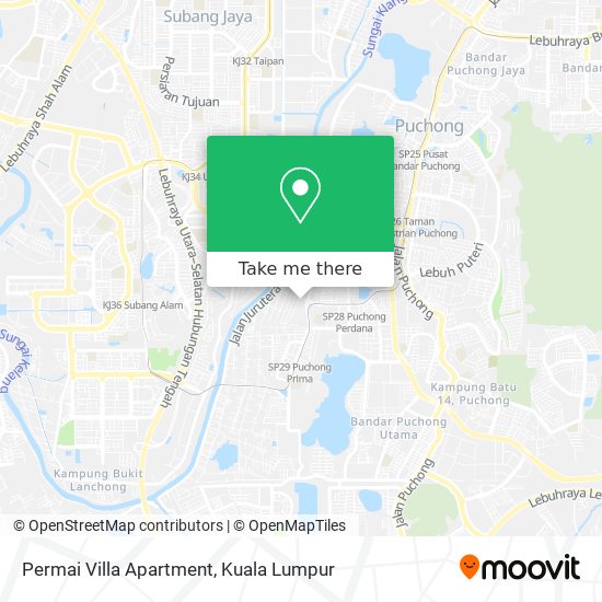 Permai Villa Apartment map