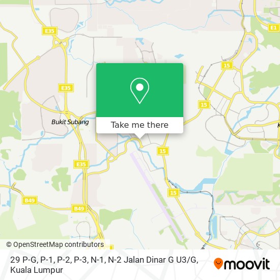 29 P-G, P-1, P-2, P-3, N-1, N-2 Jalan Dinar G U3 / G map