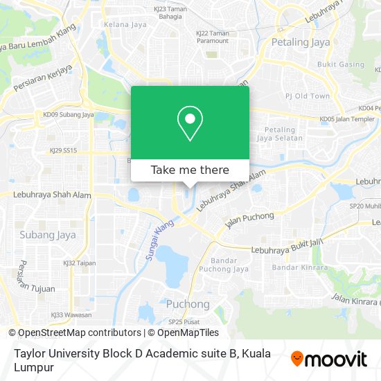 Taylor University Block D Academic suite B map