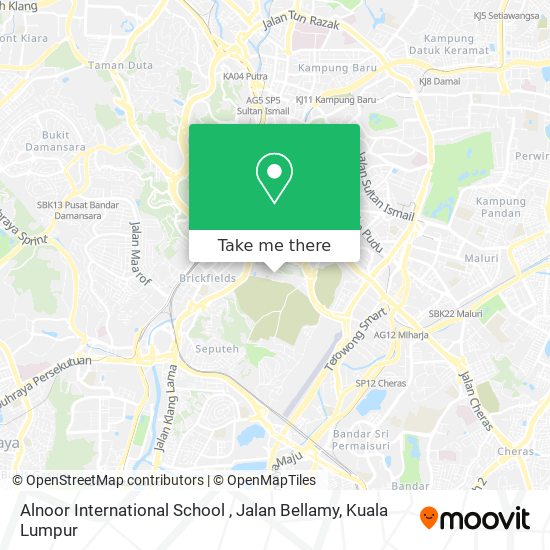 Alnoor International School , Jalan Bellamy map