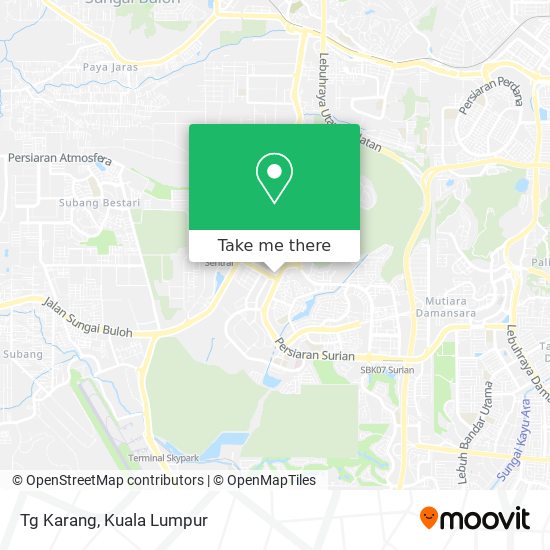 Tg Karang map