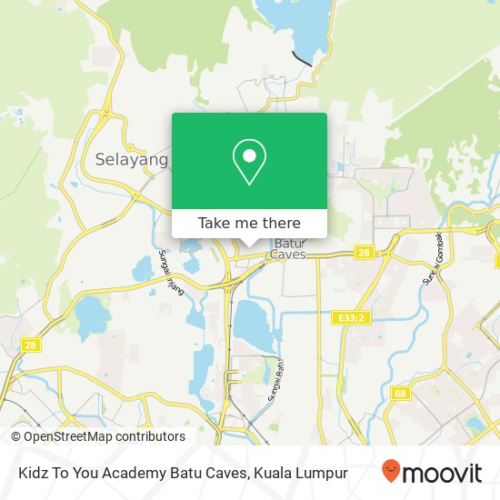 Peta Kidz To You Academy Batu Caves