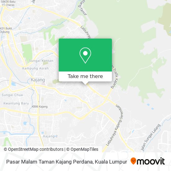 Pasar Malam Taman Kajang Perdana map