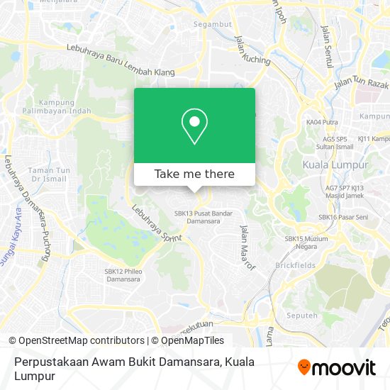 Peta Perpustakaan Awam Bukit Damansara