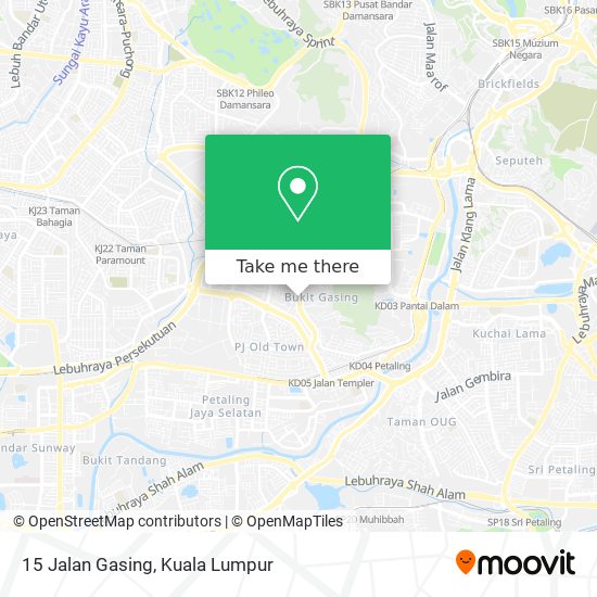 Peta 15 Jalan Gasing