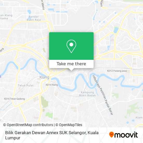 Bilik Gerakan Dewan Annex SUK Selangor map