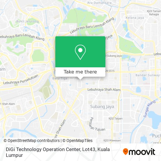 DiGi Technology Operation Center, Lot43 map
