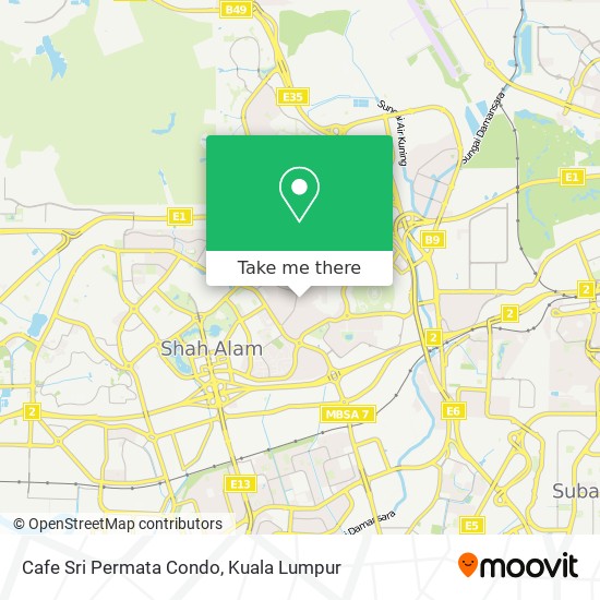 Cafe Sri Permata Condo map