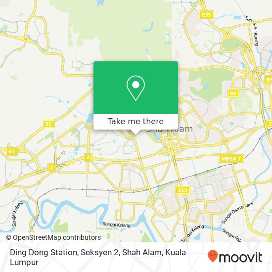 Ding Dong Station, Seksyen 2, Shah Alam map