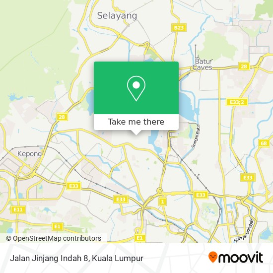 Peta Jalan Jinjang Indah 8