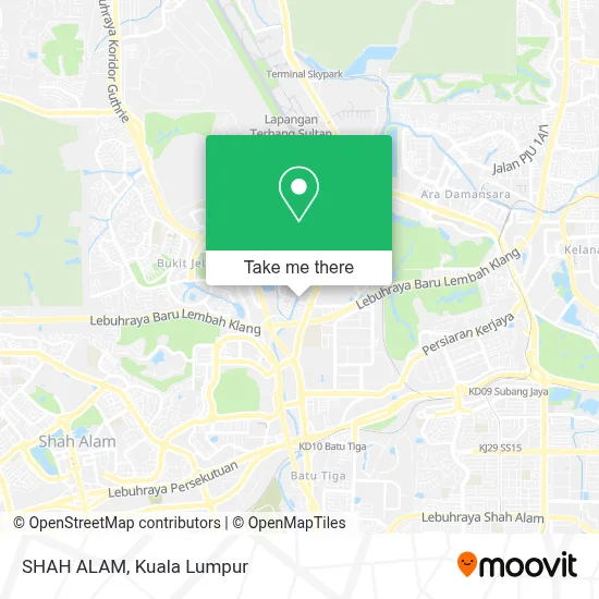 SHAH ALAM map