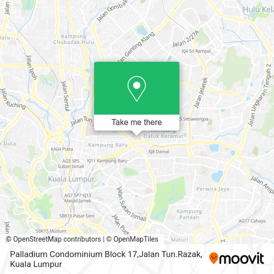 Palladium Condominium Block 17,Jalan Tun.Razak map