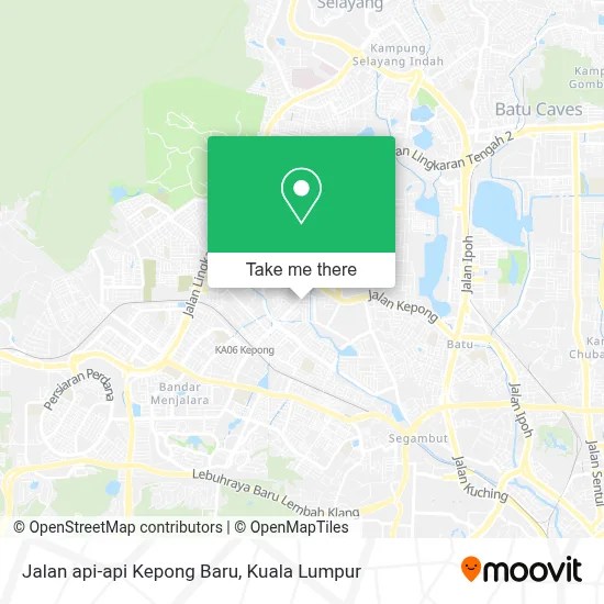 Jalan api-api Kepong Baru map