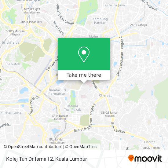Peta Kolej Tun Dr Ismail 2