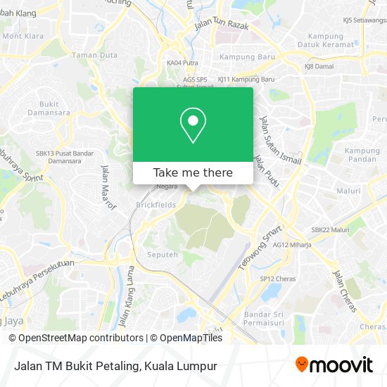 Peta Jalan TM Bukit Petaling