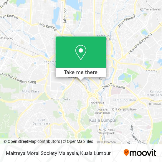 Maitreya Moral Society Malaysia map