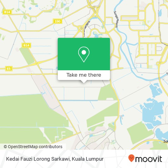 Peta Kedai Fauzi Lorong Sarkawi