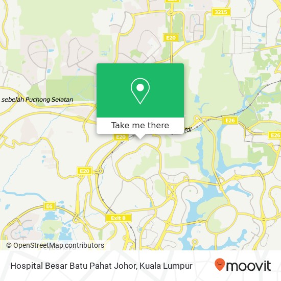 Hospital Besar Batu Pahat Johor map