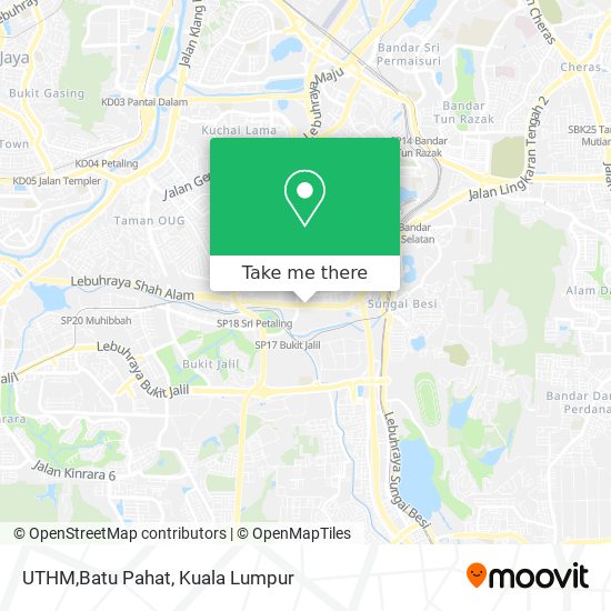 UTHM,Batu Pahat map