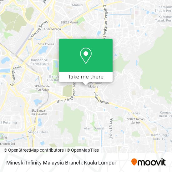 Mineski Infinity Malaysia Branch map