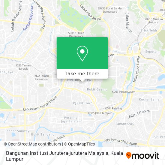 Bangunan Institusi Jurutera-jurutera Malaysia map