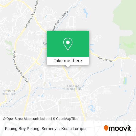 Peta Racing Boy Pelangi Semenyih