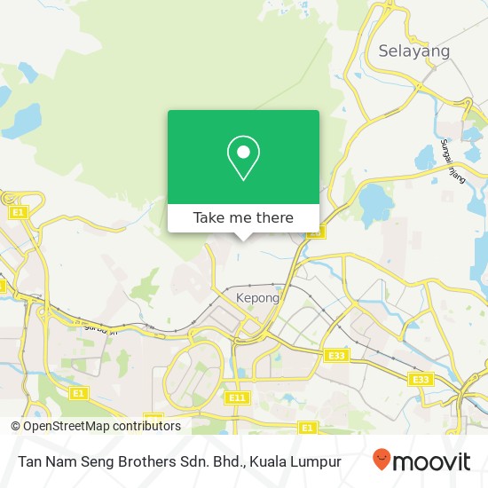 Tan Nam Seng Brothers Sdn. Bhd. map