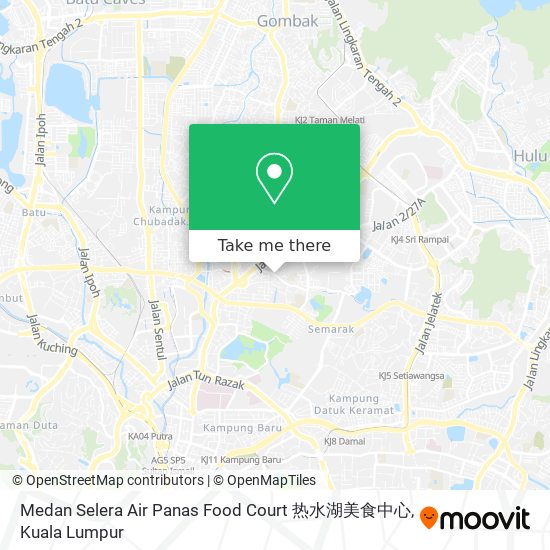 Medan Selera Air Panas Food Court 热水湖美食中心 map