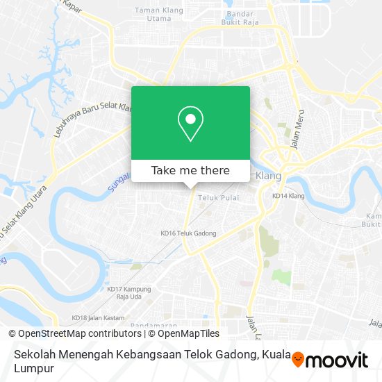 Peta Sekolah Menengah Kebangsaan Telok Gadong