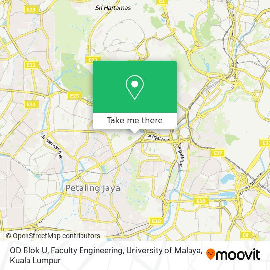OD Blok U, Faculty Engineering, University of Malaya map