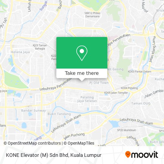 Peta KONE Elevator (M) Sdn Bhd