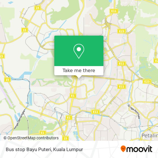 Bus stop Bayu Puteri map