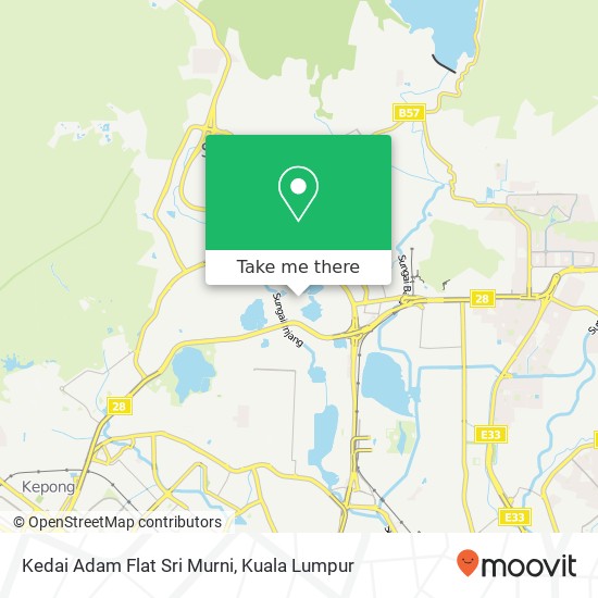 Kedai Adam Flat Sri Murni map