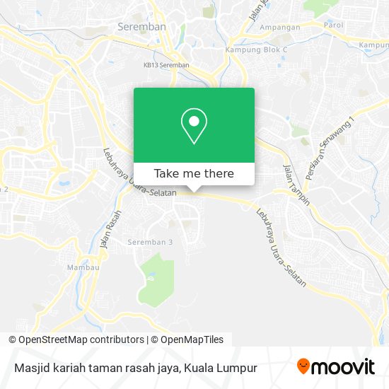 Masjid kariah taman rasah jaya map