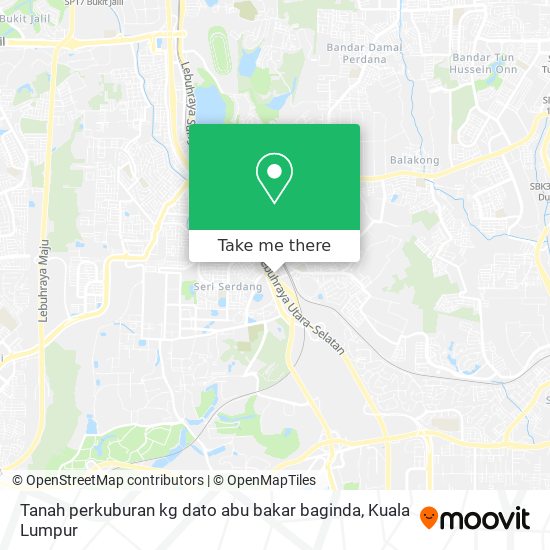 Tanah perkuburan kg dato abu bakar baginda map
