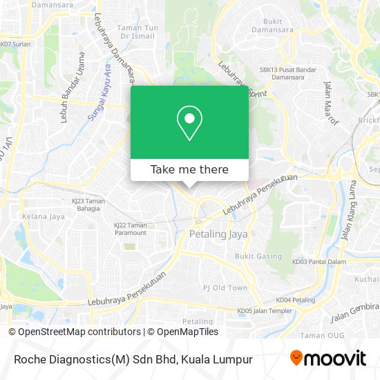 Roche Diagnostics(M) Sdn Bhd map