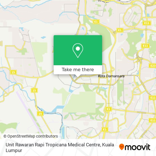 Unit Rawaran Rapi Tropicana Medical Centre map